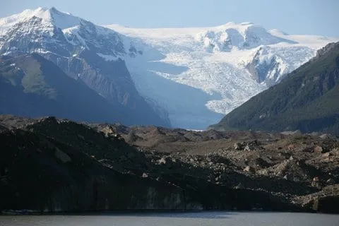 View of Stairway Icefall from Toe of Glacier
