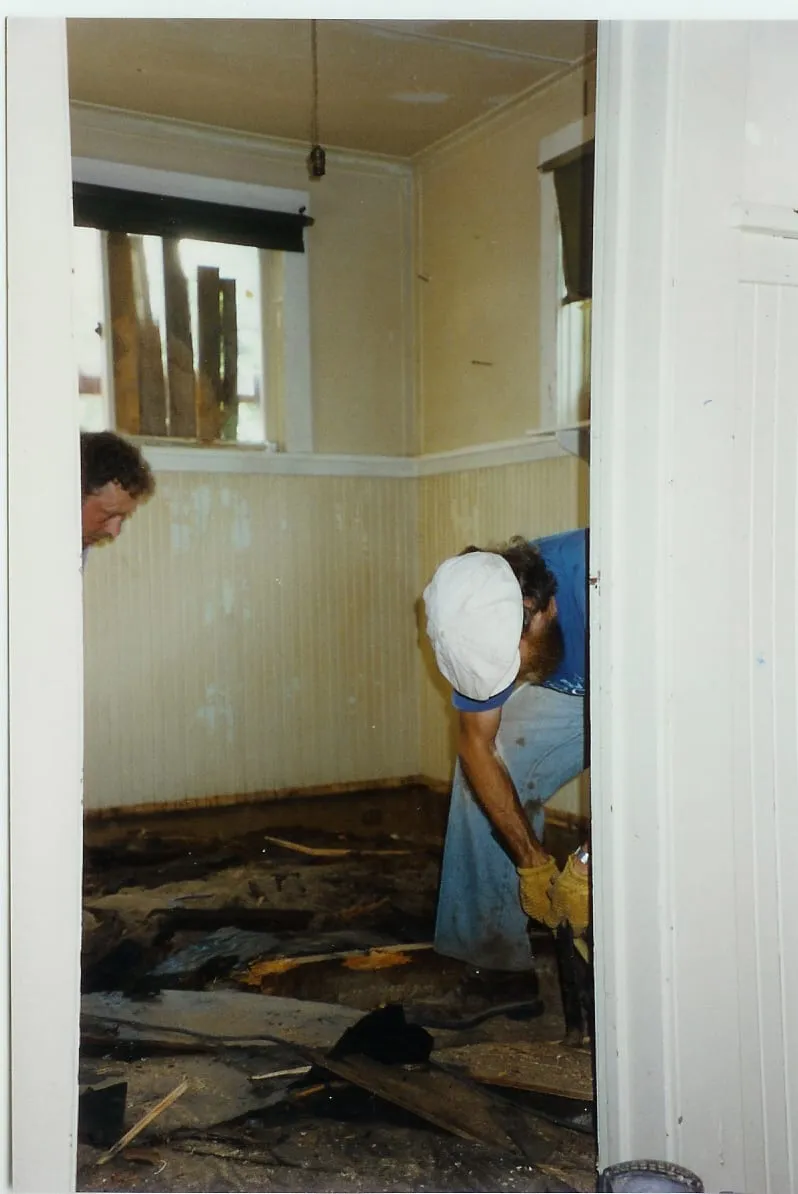 Replacing downstairs bedroom floor 1995