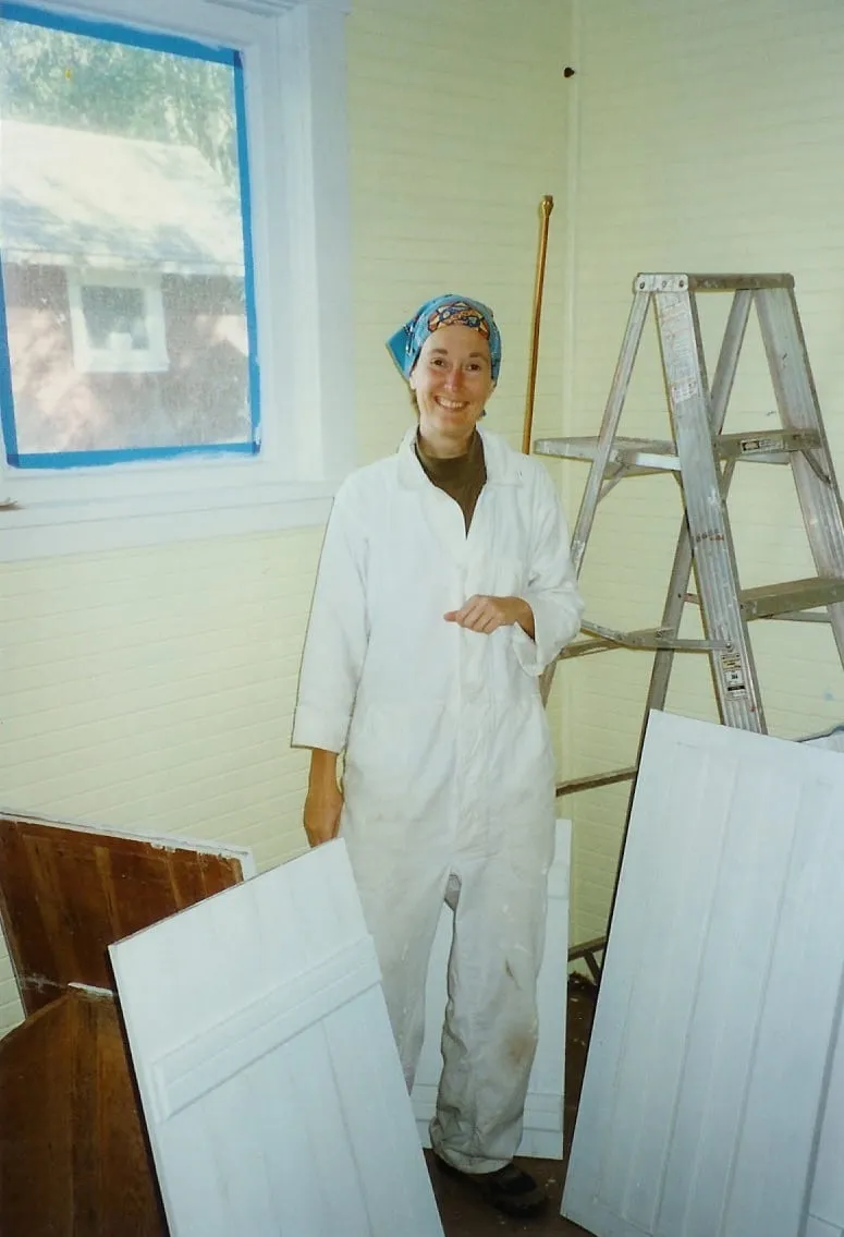 Painting kitchen 1996